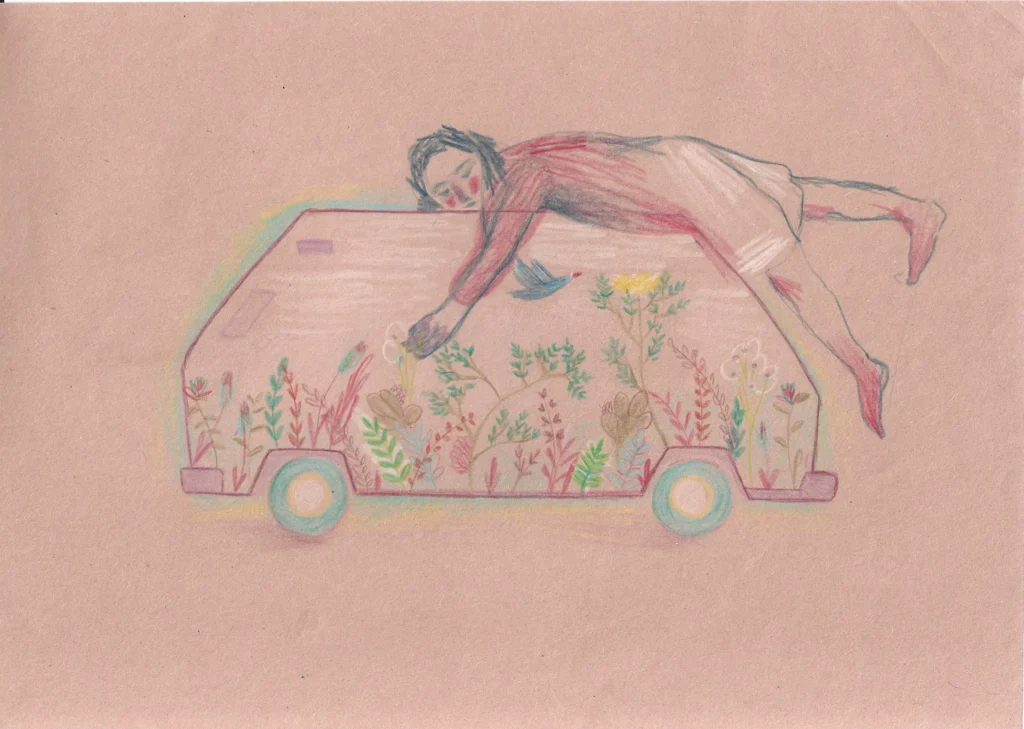 2020 a4 (1), dessin, covid, loneliness 2021 a5 (1), dessin, masque, camillepaulettejannette.com