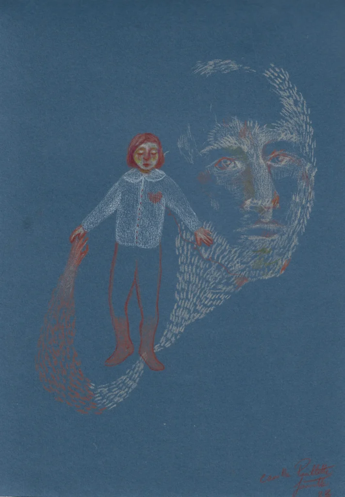 Dessin réalisé par Camille Paulette Jannette, dans sa série Covid
