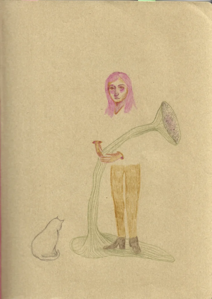 Autoportrait réalisé par Camille Paulette Jannette dans sa série "masque".