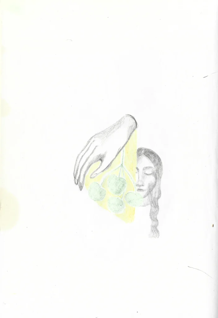 Viene de mi 2024 a5, main, visage, femme, dessin, portraits croquis, loneliness 2021 a5 (1), dessin, masque, camillepaulettejannette.com