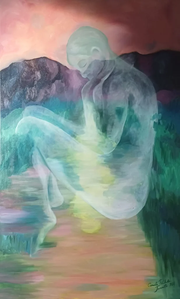 Peinture huile sur toile réalisée par Camille Paulette Janette